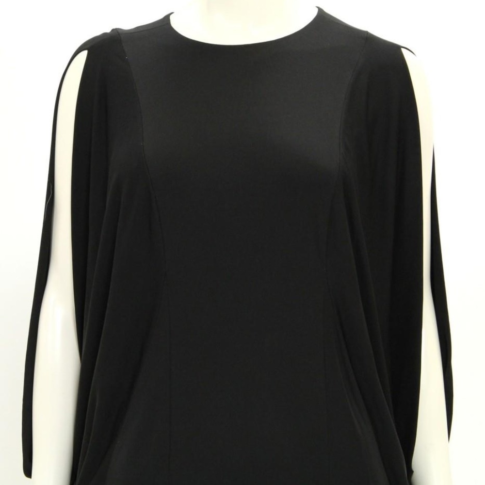 KaufmanFranco Black Batwing Keyhold Dress